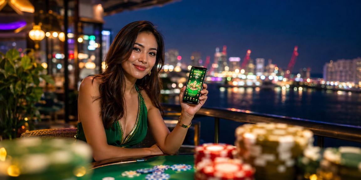 Kasino mudah alih Malaysia pada skrin telefon pintar